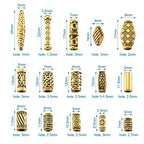 Craftdady 150Pcs Antique Gold Tube Bar Spacer Beads Tibetan Metal Column Barrel Drum Beads for Jewelry Crafts Making Hole:1-3.5mm - color: Antique Gold, Tube,150pcs