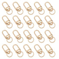 30PCS Gold Metal Lobster Claw Clasps, Swivel Lanyard Snap Hooks for Jewelry Making, Keychain, Bags, DIY Crafts and More - color: Gold