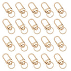 30PCS Gold Metal Lobster Claw Clasps, Swivel Lanyard Snap Hooks for Jewelry Making, Keychain, Bags, DIY Crafts and More - color: Gold