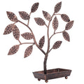 MyGift Jewelry Tree w/Bird Nest 48 pair Earrings Holder, Bracelets/Necklace Organizer Stand (Bronze Metal) - color: Bronze Metal