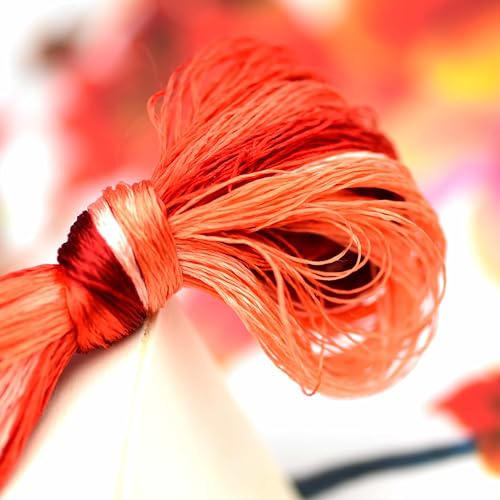 4 Skeins Mulberry Silk Floss Embroidery Thread Floss-Cross Stitch Threads China Silk Woven Jewelry Threads DIY Sewing Kits (05) - color: 05