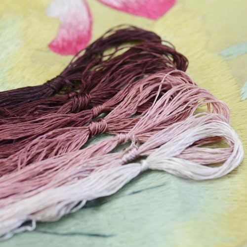 8 Skeins Mulberry Silk Floss Embroidery Thread Floss-Cross Stitch Threads China Silk Woven Jewelry Threads DIY Sewing Kits (13) - color: 13