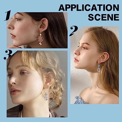 SUNNYCLUE 1 Box 30Pcs Clip on Earring Converters Brass Earrings Components Huggie Hooks with Open Loops Ear Pads Earring Clips for Jewelry Making Non-Pierced Ears DIY Earring Backs & Findings Adult - color: 30pcs 2 Colors Brass Earring Clips