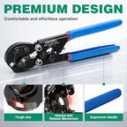 2 IN 1 Ratchet Pex Crimping Tool Pliers Cinch and Remove Combo Function Professional Pex Crimper Long Handle Pex Pinch Tool Pex Pipe Crimp Tool for 3/8" to 1" Stainless Steel Clamps in Plastic Box - style: 2pcs Pex Tool with Box