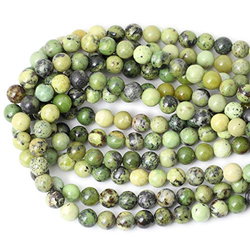 35PCS 10mm Natural Australian Jade Gemstone Round Loose Beads for Jewelry Making DIY Handmade Materials 1 Strand 15" - color: Australian jade, size: 10mm