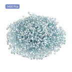 uxcell 1400Pcs Glass Bugle Beads, 1.5x1.5mm Tube Mini Loose Glass Seed Spacer Bead for DIY Earrings Necklaces Bracelets Jewelry Making (Silver-Lake Blue) - color: Silver-Lake Blue, size: 1.5x1.5mm