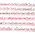 MJDCB Best Sellers Natural Stone Beads Faceted Polygon Rose Quartz Crystal Energy Stone Healing Power for Jewelry Making(8mm) - color: Rose Quartz