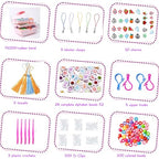 JYBNB 16000+Rubber Band Bracelet Kit, 30 Colors Rubber Bands Refill Loom Set, Loom Bands Kit,Friendship Bracelet Creativity Birthday Gift