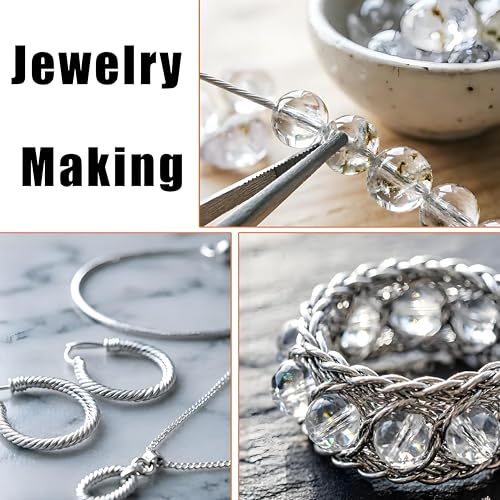 18 Gauge Aluminum Wire,165 Feet Silver Craft Wire for Jewelry Making/Floral Making/Sculpting, 1mm Bendable Metal Wire for Model Making/Picture Hanging/Handmade Beading etc - color: Silver