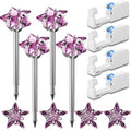 Nunpag 12 Pcs Ear Piercing Kit Disposable Ear Piercing Gun Kit with 4 Pcs 5 Prong Setting Cubic Zirconia Pink Star Earrings Stud 316L Stainless Steel Easy to Use Self Ear Piercer Gun Kit Tool Silver - color: Silver-Pink-Star