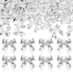 60 Pcs Alloy Silver Bow Bowknot Charms, Silver Bow Tie Pendant Charms Bulk for Jewelry, Bowknot Pendants Earring Charm Necklace Bracelets DIY Crafts Supplies - color: Set-1