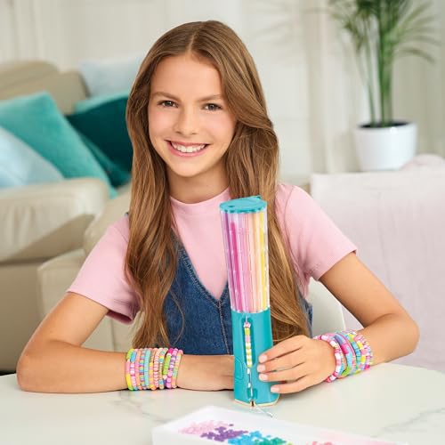 Make It Real: Swift Clicks - Heishi Bracelet Maker - 2047pc, DIY Jewelry Craft Kit, Design & Make 23 Bead Bracelets, Rotate-Click-Wear, Girls Kids 8+ - style: Swift Clicks