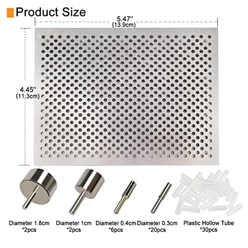The hobbyworker Wire Bending Jig,Includes 30 Metal pegs for Jewelry Making Tools and Wire Wrapping Supplies