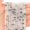 150PCs Natural Iceberg Jade Spacer Beads, Loose Semi Precious Flat Round Gemstone Heishi Disc Stone Beads for Beading Jewelry Making 4mm*2mm 38cm - color: Iceberg Jade, size: 4MM*2MM