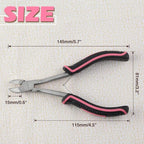 6-Inch Long Reach Diagonal Cutters Mini Long Diagonal Cutting Pliers Side Cutters Pliers Small Wire Cutters for Jewelry Making, Long Reach Pliers Working In Tight Spaces, Pink Tool for Women - style: Diagonal Cutting Pliers