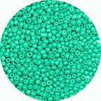 2mm Glass Seed Beads Bulk, Light Green 12/0 Tiny Round Seed Bead, Small Mini Pony Craft Beads for Bracelet Necklace Wrist Jewelry Making Beading Weaving DIY Crafts Supplies - color: Light Green