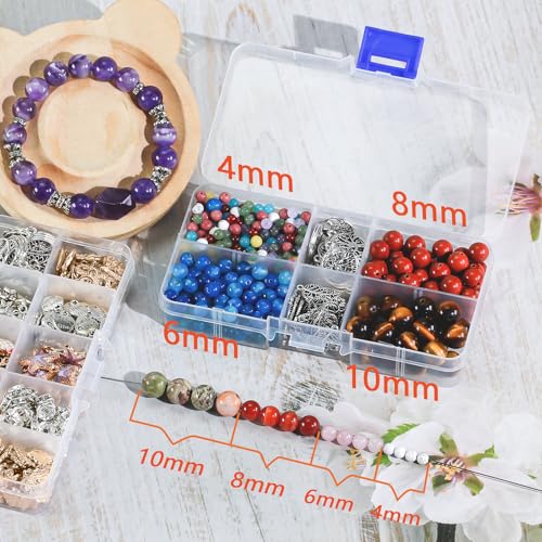 Natural Lava Rock Beads 8mm Round Stone Beads for DIY Bracelets Necklace Earrings Making 45pcs - color: Lava Rock, size: 8mm