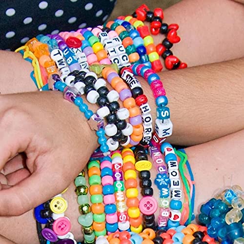 ToBeIT 1000pcs Letter Beads Color Alphabet Beads Round Beads for DIY Bracelet Necklace Jewelry Making Supplies(abs 4x7mm) - color: color-ABS
