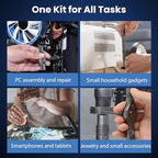 Ratcheting Screwdriver Set, 42PCS Magnetic Multi-Bit Driver with 6.2° Ratcheting Gear, T-Handle & Magnetic Booster, Extended Lever Handle, 40 S2 Steel Bits with Portable Case for Home Repair & DIY - size: 42 PCS