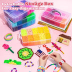 Umikk 15,000 Pony Beads Bulk, 50 Colors 6x9mm Plastic Kandi Beads for Bracelets Making Hair Braiding Rave Kandi Jewelry Crafts Gifts (8.6LB) - color: 50colors15000pcs
