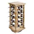 Ikee Design Wood Rotating Jewelry Display, Removable 42 Hooks Earring Display Stand, 5 Bars Earring Organizer Stand, Oak Color - color: 4 side, Oak, 42 hooks