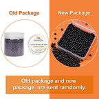 PH PandaHall Black Glass Pearl Beads, 1000pcs 4mm Glass Pearls for Earring Bracelet Necklace Waist Chain Jewelry Making, 0.71.1mm Hole - color: Black