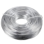 TecUnite Aluminum Craft Wire for Sculpting Bendable Metal Beading Wire for DIY Jewelry Making (1 Roll,Silver,100 m x 3 mm) - size: 100 M X 3 Mm