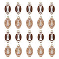 20PCS Sports Charms Enamel Basketball Baseball Pendant Charms for Jewelry Making Rhinestone Ball Game Softball Charms for Necklace Bracelet Earrings DIY Crafts - color: Set 4