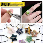 Mardatt 1587Pcs Jewelry Making Supplies Kit Includes Jewelry Pliers, Jewelry Wires, Jewelry Making Silver Charms, Chains, Jump Ring Opener and Tweezers Jewelry Accessories for Jewelry Repair - size: No.3-1587Pcs