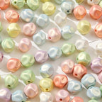 16mm Acrylic Beads 100pcs Cute Candy Colors Bead Spacer Loose Beads for DIY Crafting Necklace Bracelet Jewelry Making Keychain (Lime&Light Teal) - color: lime&light teal