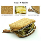 Travel Jewelry Case, Travel Jewelry Organizer, Travel Jewelry Bag with Zipper, Small Travel Jewelry Pouch for Necklaces Bracelets Bangles Rings Earrings Gemstones Storage (Khaki) - color: Khaki