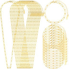 20 Pcs Chain Necklace Bracelets Kit, 18K Gold Paperclip Chain, Including 18 Inch Necklace & 6.5 Inch Charm Bracelet with Lobster Clasps, Perfect for Women DIY Jewelry Making - color: 20 PCS 18K Gold