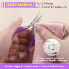 SPEEDWOX 3 Inch Chain Nose Pliers - Miniature Pocket Plier for Jewelry Making - style: Chain Nose Pliers