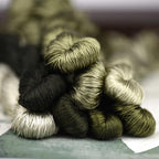 Natural 100% Silk Thread, Handmade Embroidery Thread Silk Floss 8 Colors 110m Each (61) - color: 61