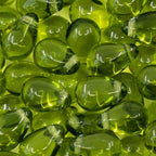 Czech 50-Piece Glass Beads, 6x9mm, Teardrop Olive Green - color: Olive Green