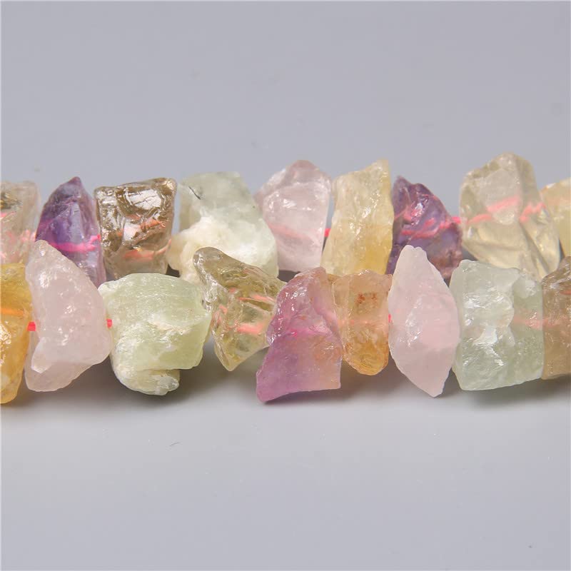 10-13mm Natural Irregular Freeform Raw Mixed Quartz Stone Nugget Beads Reiki Crystal Healing Minerals Quartz Bead DIY Jewelry Making - color: Mixed Quartz