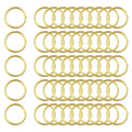 uxcell 50Pcs Open Jump Rings, 8mm/0.31" OD Brass Jump Ring Connectors 1mm Thick O Rings for Necklaces Bracelet Jewelry Making Keychain DIY Craft, Gold Tone - size: 8mmx1mm