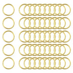 uxcell 50Pcs Open Jump Rings, 8mm/0.31" OD Brass Jump Ring Connectors 1mm Thick O Rings for Necklaces Bracelet Jewelry Making Keychain DIY Craft, Gold Tone - size: 8mmx1mm