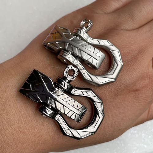 10 set Bow Metal Shackles Screw Pin Anchor Shackle Adjustable D Clasps Buckles for Paracord Bracelet Belt (Black)