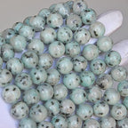Round Maoshan Jade Gemstone Beads Energy Stone Healing Power for Jewelry Making (12mm) - color: Maoshan Jade, size: 12mm