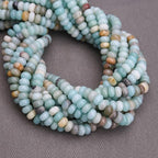 BONNY BOXX Natural 5 * 8mm Amazonite Rondelle Beads, Natural Abacus Disk Stone Beads Loose Spacer Gemstone Beads for DIY Bracelet Necklace Jewelry Making - color: Amazonite, size: 5*8MM