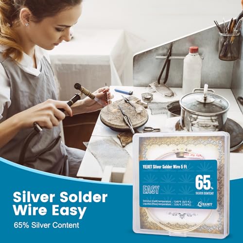 Silver Solder Wire Easy Silver Solder 26 Gauge For Jewelry Repair Silver Repair 5 FT - color: Easy Solder, size: 26 Gauge 5 Ft