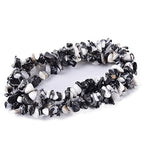 5-8mm 34 inches Natural Crystal Black White Zebra Jasper Stone Beads for Jewelry Making Tumbled Drilled Irregular Gravel Gemstones Chips Stone Beads by Strand - color: Black&White Zebra