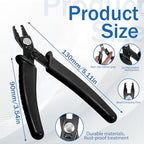 Bead Crimper for Jewelry Making Jewelry Crimper Tool Beading Pliers Tool Jewelrys Pliers With PVC Handle for Beading Earring Necklace Bracelet DIY Jewelrys Making