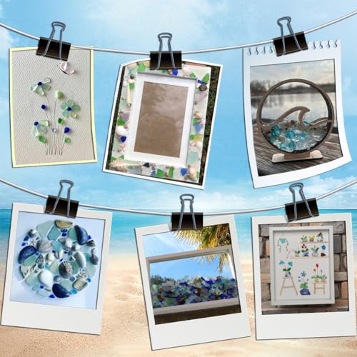 1 Box 80pcs Summer Frosted Glass Beads Blue Green Opaque Nuggets Ocean Theme Sea Matte Irregular Mango Loose Spacer Bead Charm Bulk for Jewelry Making Necklaces Decoration DIY Craft Supply