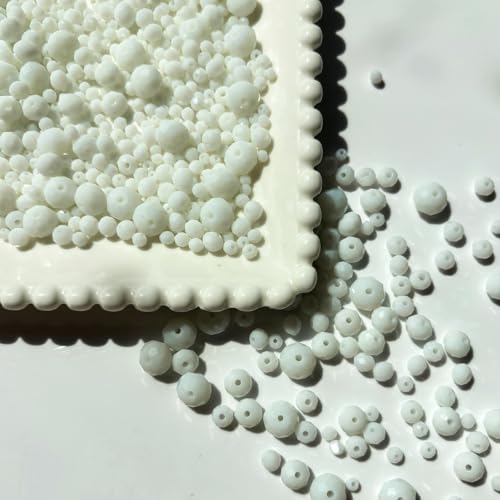 780Pcs Briolette Crystal Glass Beads for Jewelry Making, 3-10mm Faceted White Crystal Beads for Bracelets, Rondelle Glass Beads Bulk for Crafts Wine Charms Wind Chimes Suncatchers - color: Ci-white01