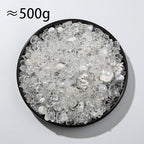 500g Acrylic White Wedding Beads Flower Star Butterfly Candy Acrylic Kawaii Beads for Keychain Bracelets Jewelry Making DIY Plastic Crafts (White) - color: white