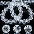 Dowarm 200 Pieces Round Crystal Glass Beads for Jewelry Making, Crafts, Wine Charms, Wind Chimes, Suncatchers, Spacers - color: 02-Crystal Clear, size: 4MM