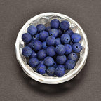 6mm Lapis Lazuli Matte Round Natural Gematone Loose Beads for Jewelry Making DIY 1 Strand 15" - color: Matte Lapis Lazuli, size: 6mm