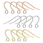Rose Gold Earring Hooks - 630 pcs Earring Making kit with 14k Gold Hypoallergenic Earring Hooks, Jump Rings and Clear Rubber Earring Backs for DIY Jewelry Making - color: Regular Mixed Color